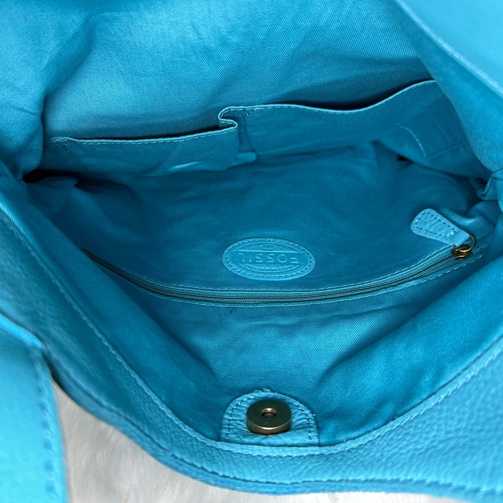 Retro Fossil Erin Foldover Tote/Satchel Cross Body - Picture 3 of 8